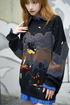 Gintama - The Roar of the Sleepless Kabuki-City Night Sky Sweater