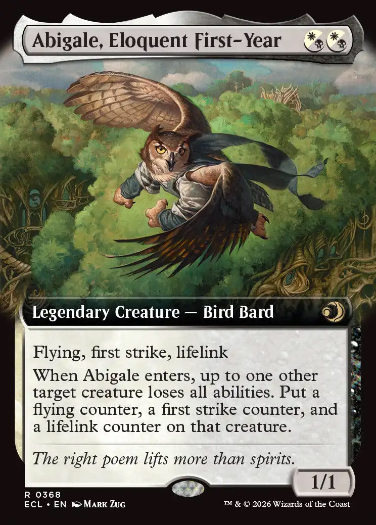 ECL 368 Abigale, Eloquent First-Year (0368 - Extended Art) R