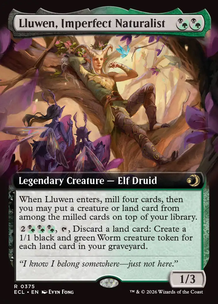 ECL 375 Lluwen, Imperfect Naturalist (0375 - Extended Art) R