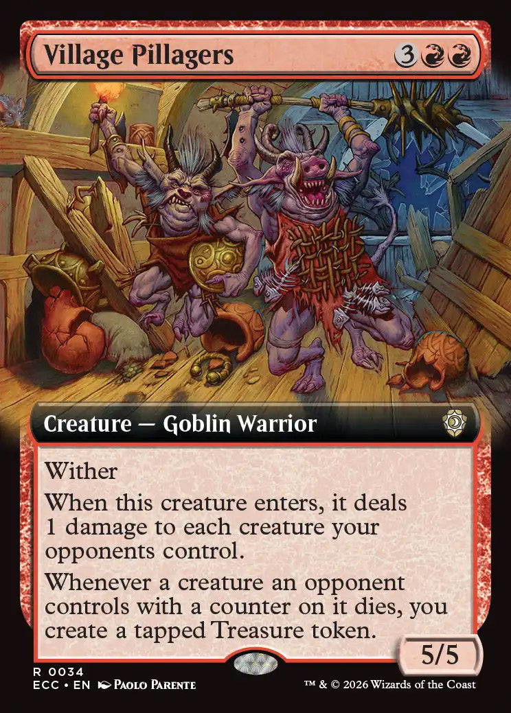 ECC 034 Village Pillagers (0034 - Extended Art) R