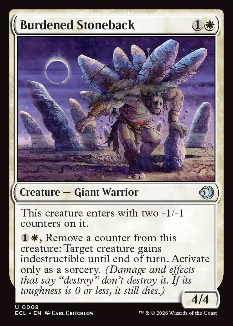 [Foil] ECL 008 Burdened Stoneback U