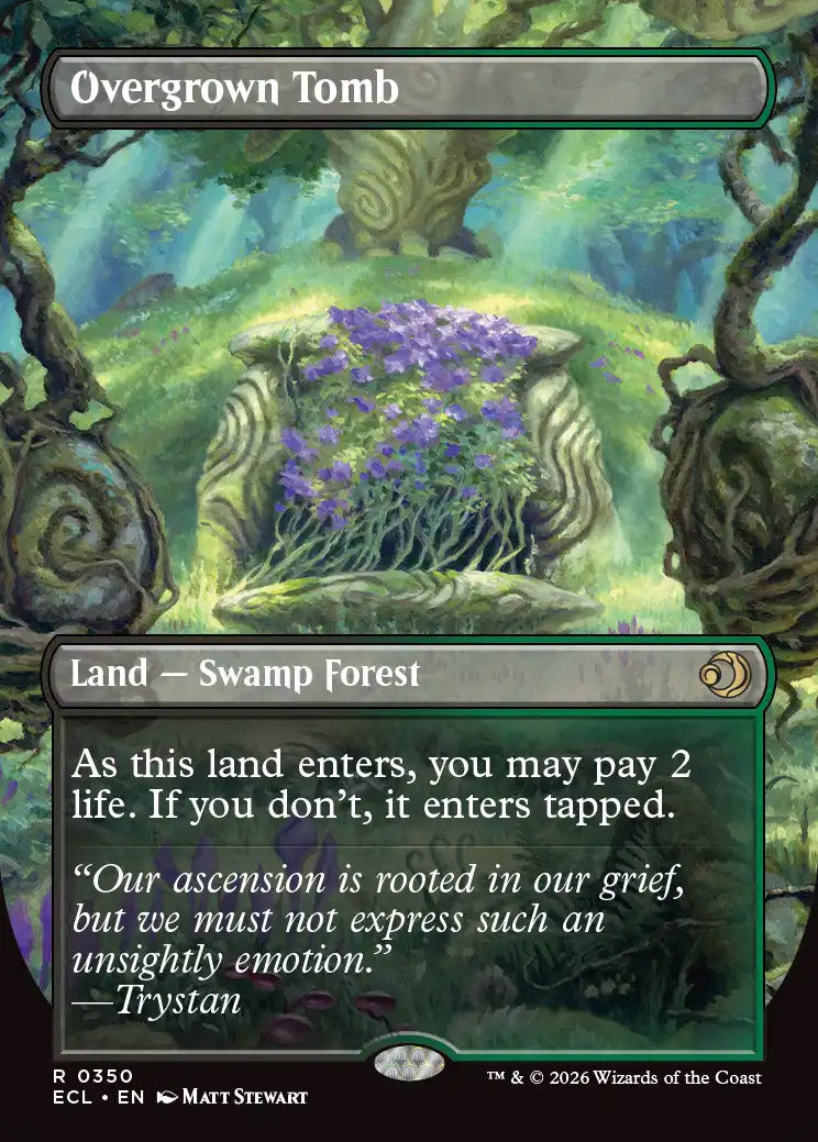 [Foil] ECL 350 Overgrown Tomb (0350 - Borderless Reversible) R