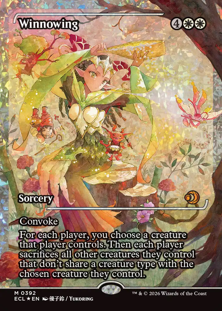 [Foil] ECL 392 Winnowing (0392 - Japan Showcase Fracture Foil) M