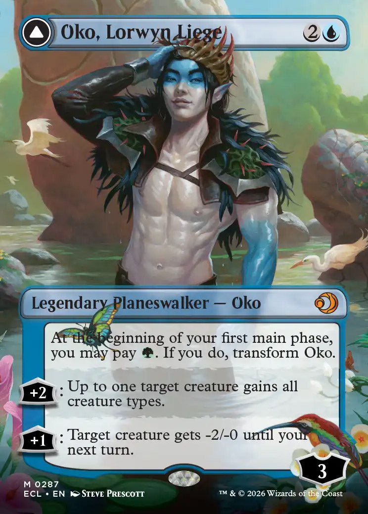 [Foil] ECL 287 Oko, Lorwyn Liege (0287 - Borderless) M
