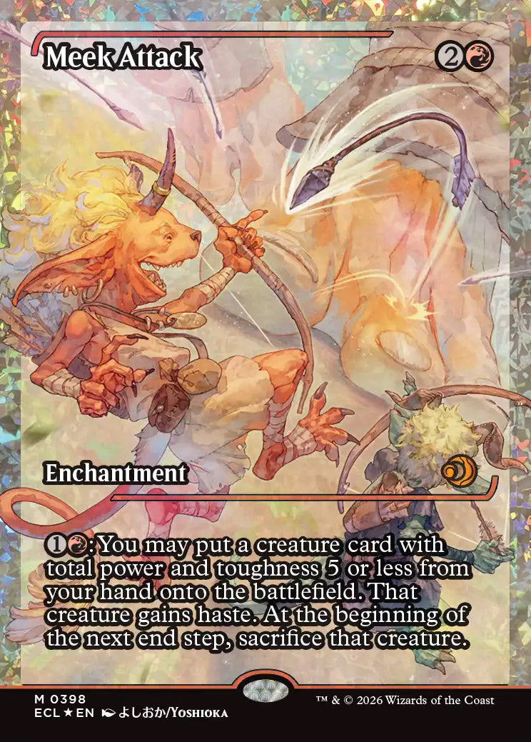 [Foil] ECL 398 Meek Attack (0398 - Japan Showcase Fracture Foil) M