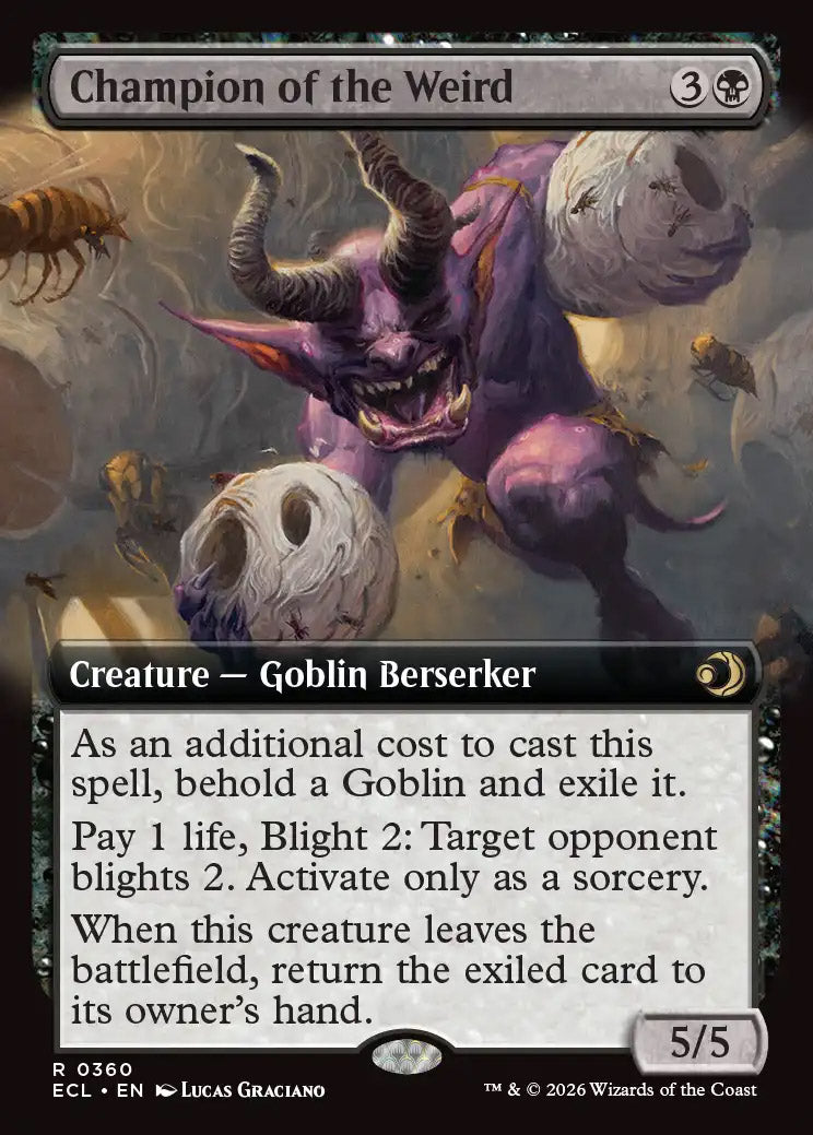 [Foil] ECL 360 Champion of the Weird (0360 - Extended Art) R