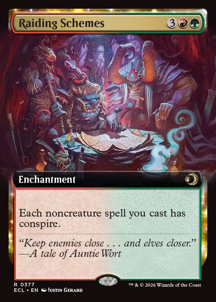 [Foil] ECL 377 Raiding Schemes (0377 - Extended Art) R