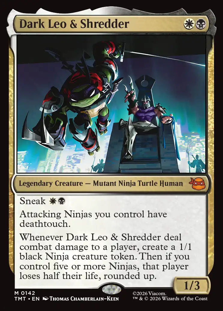 [Foil] TMT 142 Dark Leo & Shredder M