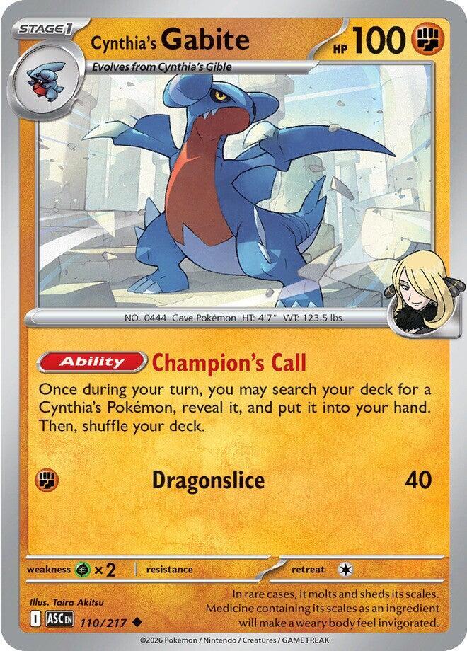 [Reverse Holo] ASC 110/217 Cynthia's Gabite U