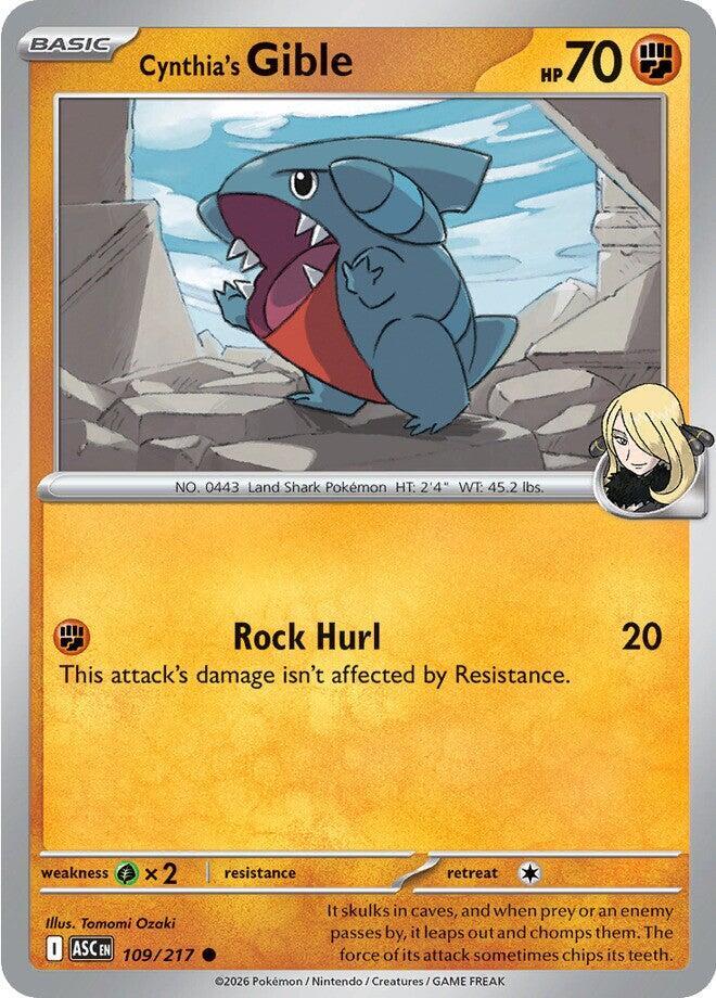 [Reverse Holo] ASC 109/217 Cynthia's Gible C