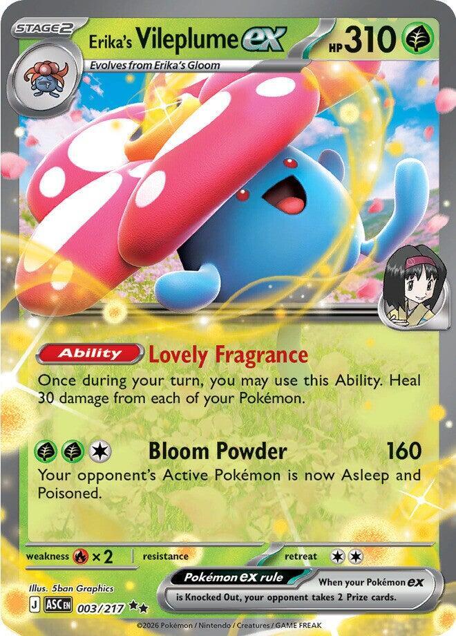 ASC 003/217 Erika's Vileplume ex RR