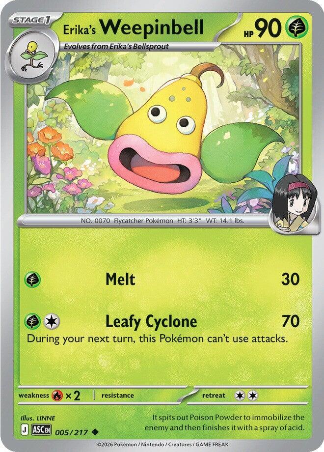 [Reverse Holo] ASC 005/217 Erika's Weepinbell U