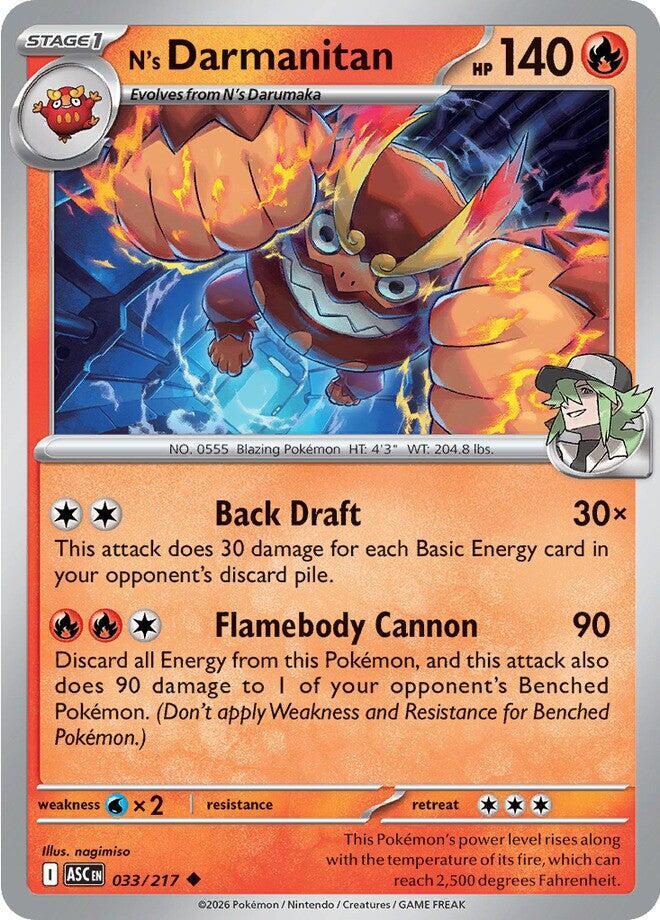 [Reverse Holo] ASC 033/217 N's Darmanitan U