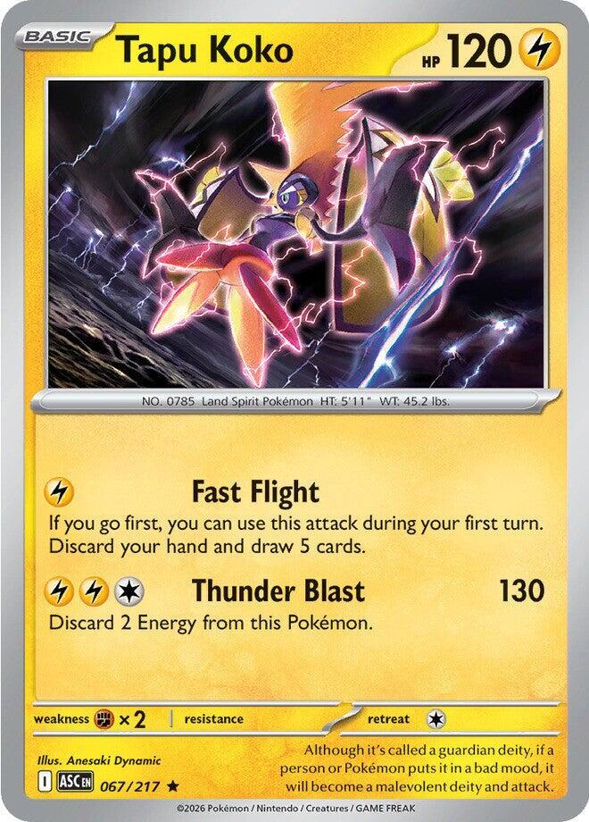 [Reverse Holo] ASC 067/217 Tapu Koko R