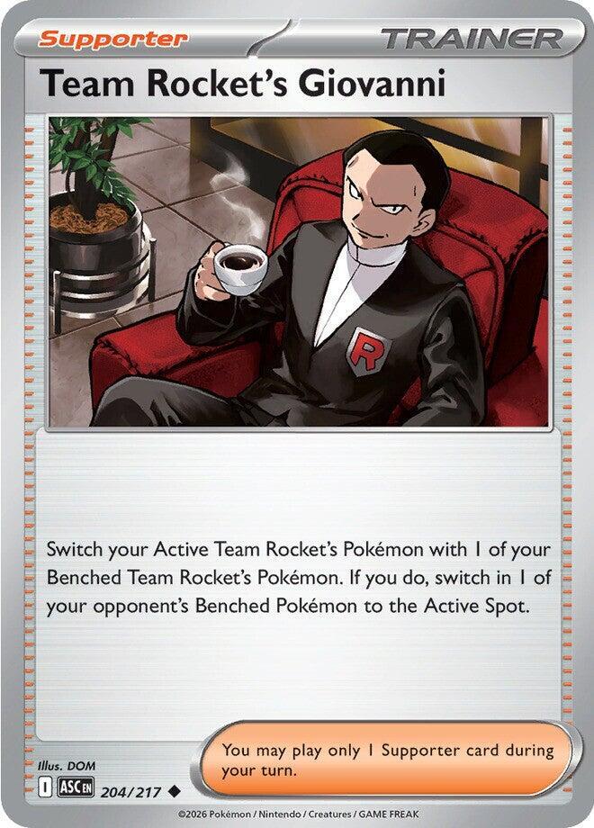 [Reverse Holo] ASC 204/217 Team Rocket's Giovanni U