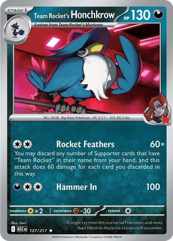 ASC 127/217 Team Rocket's Honchkrow R