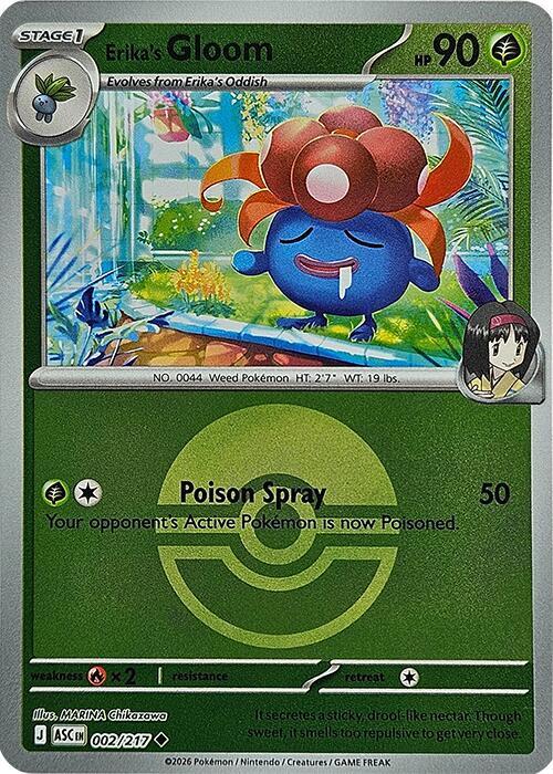 [Reverse Holo - Poke Ball] ASC 002/217 Erika's Gloom U