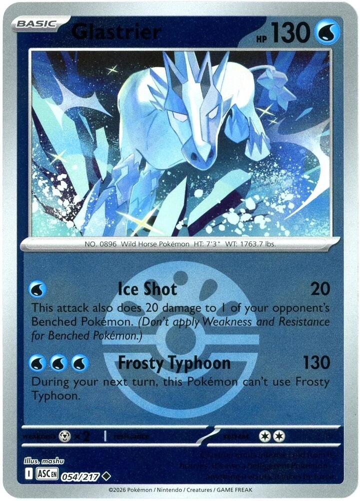 [Reverse Holo - Friend Ball] ASC 054/217 Glastrier U