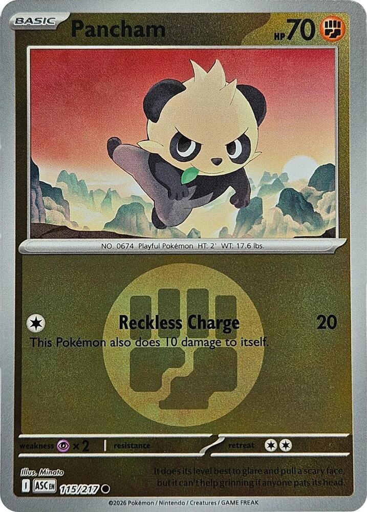 [Reverse Holo - Energy Symbol Pattern] ASC 115/217 Pancham C