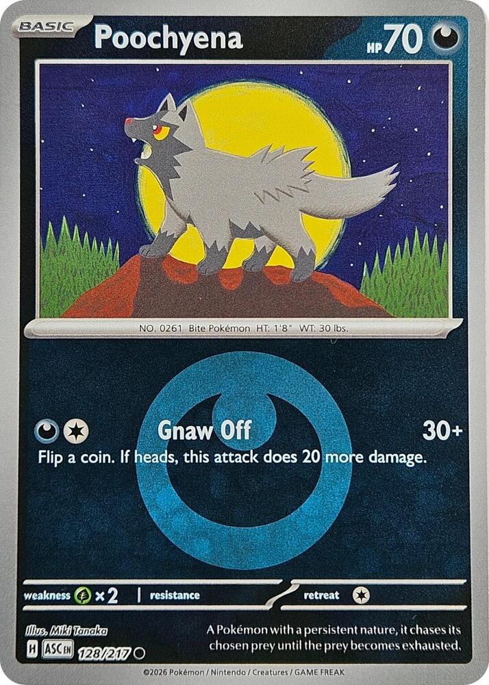 [Reverse Holo - Energy Symbol Pattern] ASC 128/217 Poochyena C