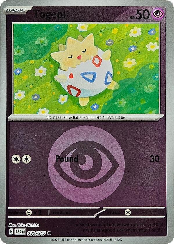 [Reverse Holo - Energy Symbol Pattern] ASC 080/217 Togepi C