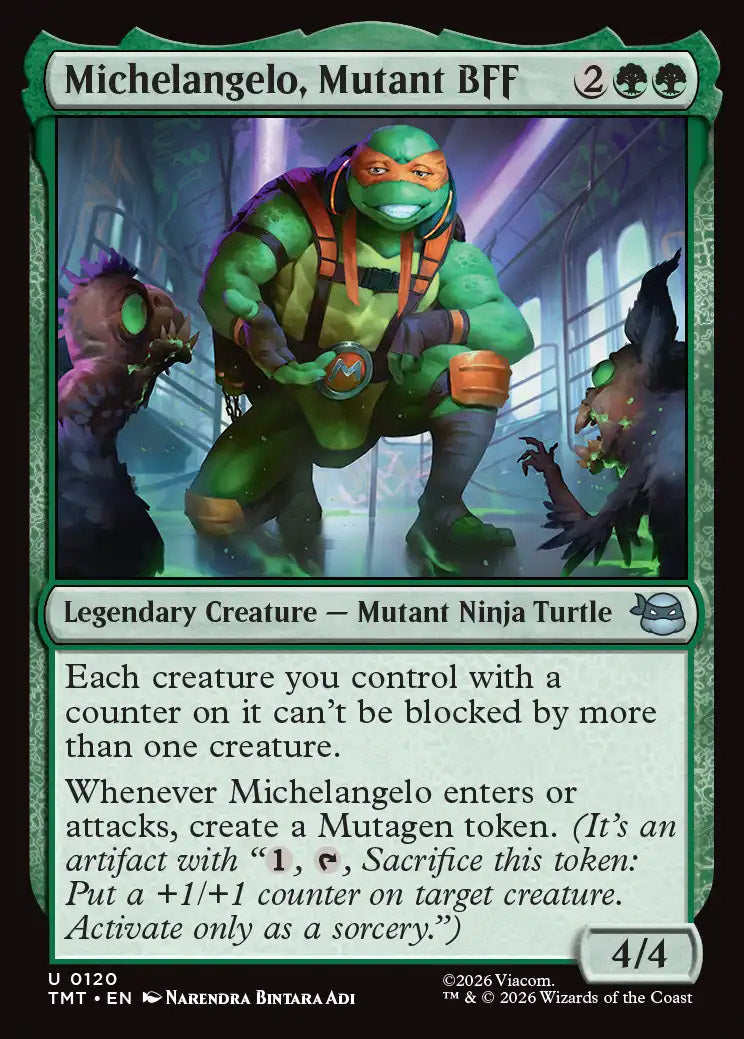 TMT 120 Michelangelo, Mutant BFF U