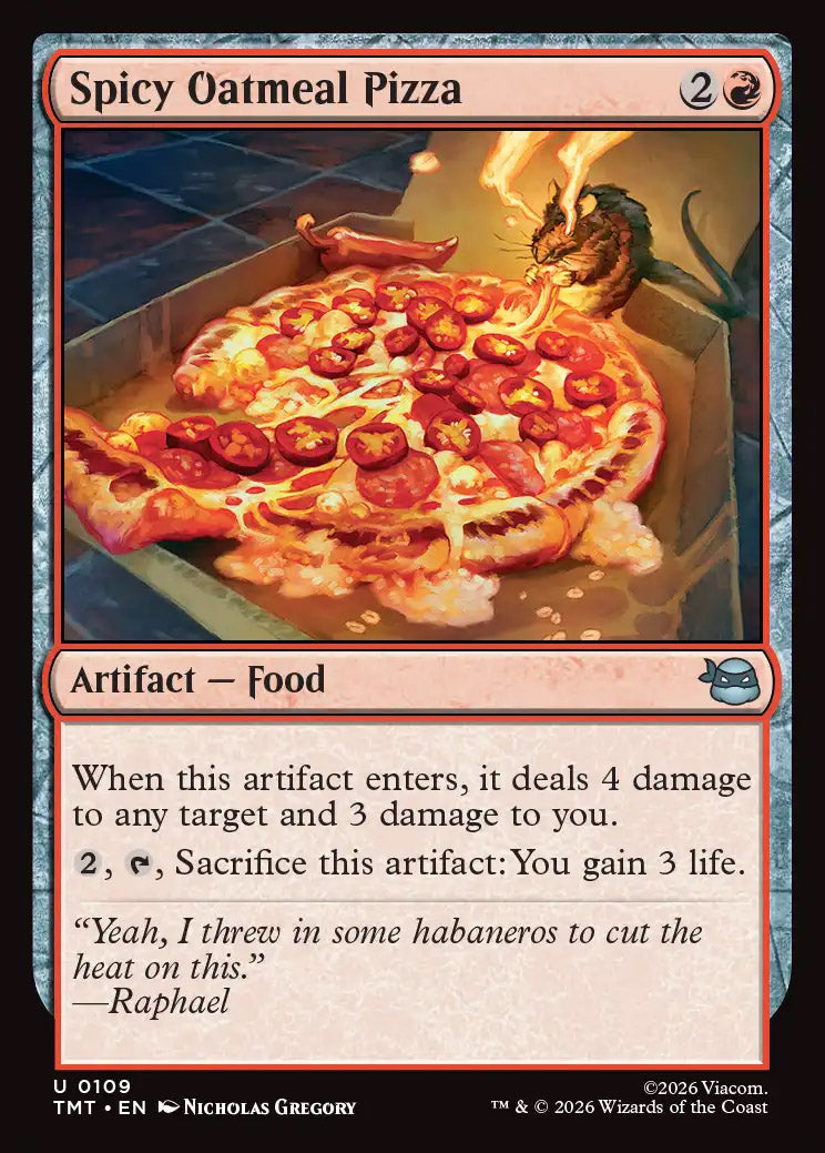 TMT 109 Spicy Oatmeal Pizza U