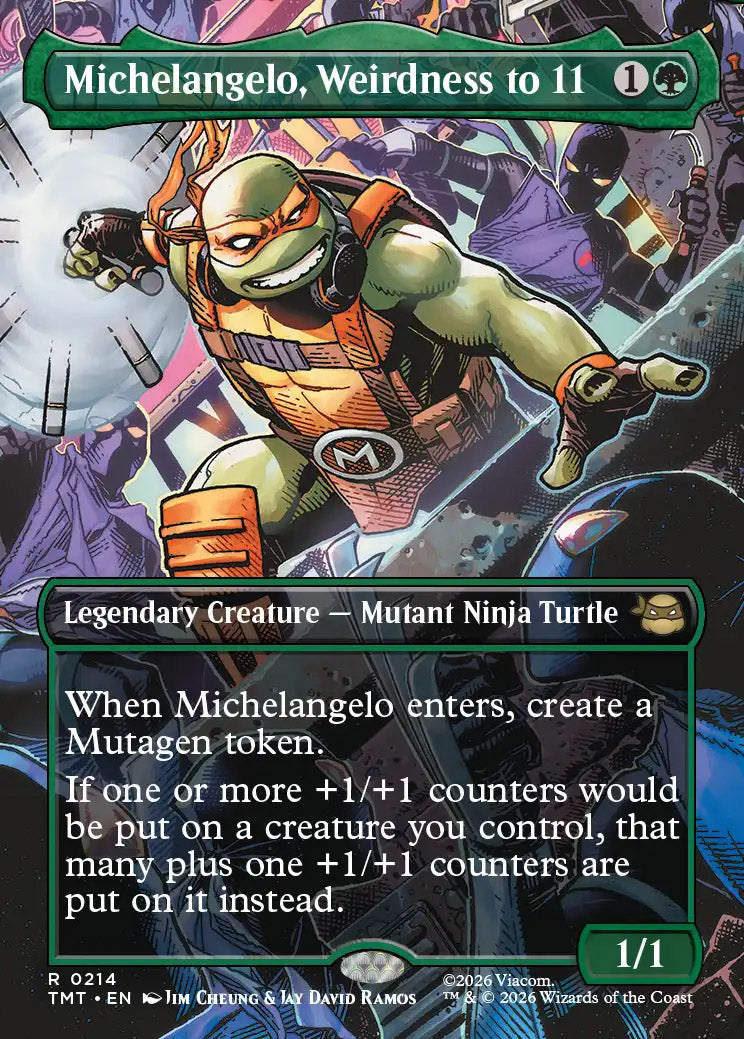 TMT 214 Michelangelo, Weirdness to 11 (0214 - Borderless) R