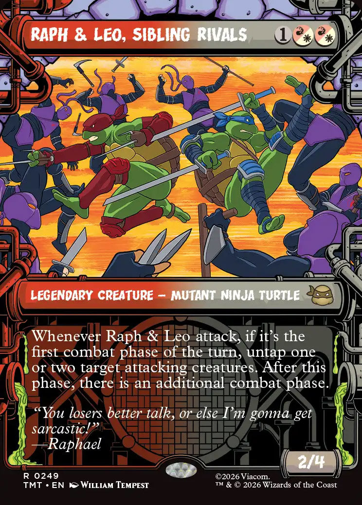 TMT 249 Raph & Leo, Sibling Rivals (0249 - Showcase) R