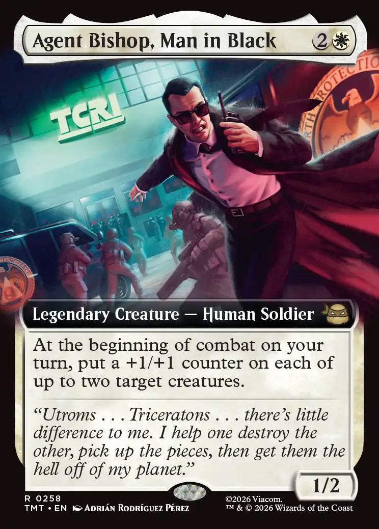 TMT 258 Agent Bishop, Man in Black (0258 - Extended Art) R