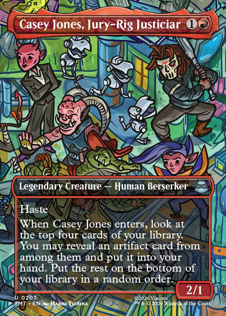 TMT 207 Casey Jones, Jury-Rig Justiciar (0207 - Borderless) U
