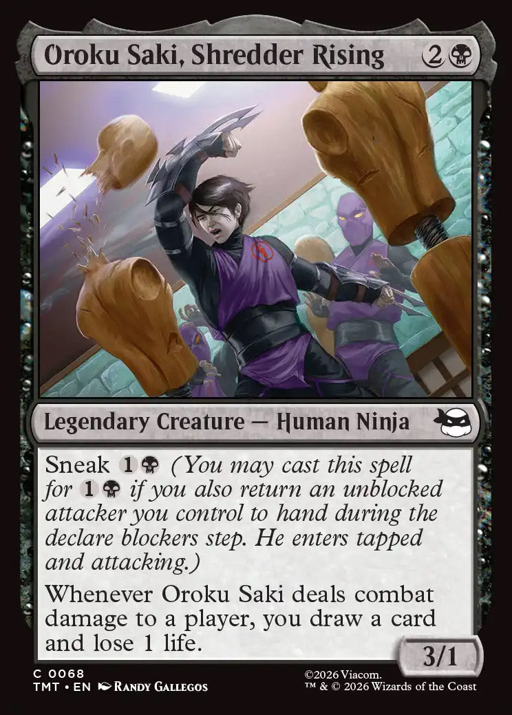[Foil] TMT 068 Oroku Saki, Shredder Rising C