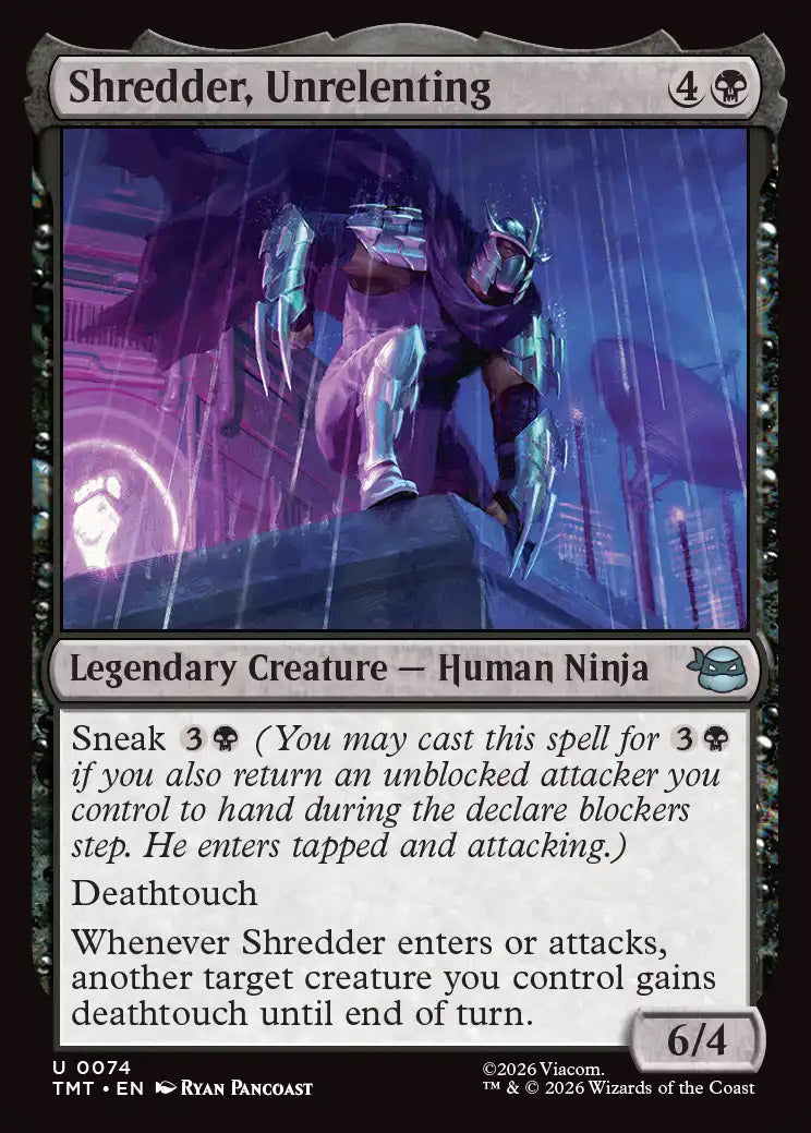 [Foil] TMT 074 Shredder, Unrelenting U