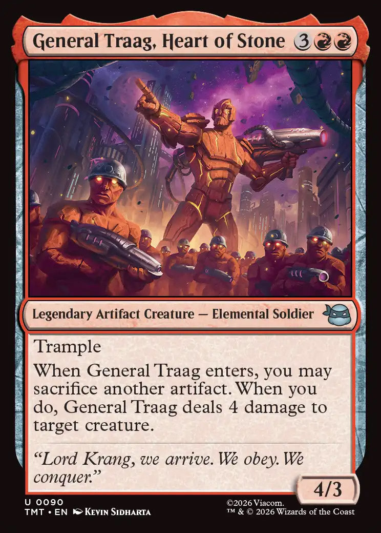 [Foil] TMT 090 General Traag, Heart of Stone U
