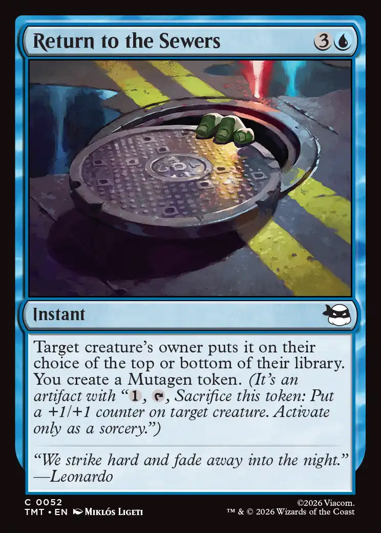 [Foil] TMT 052 Return to the Sewers C