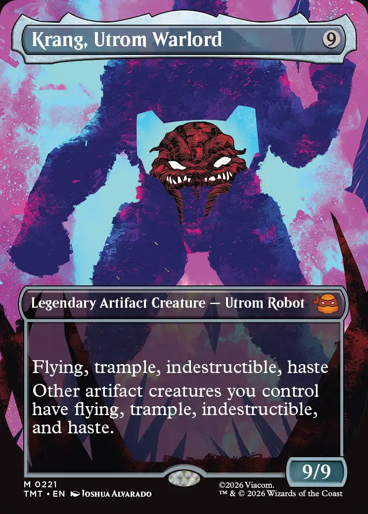 [Foil] TMT 221 Krang, Utrom Warlord (0221 - Borderless) M
