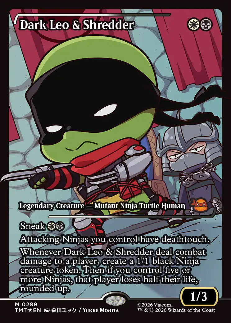 [Foil] TMT 289 Dark Leo & Shredder (0289 - Japan Showcase) M