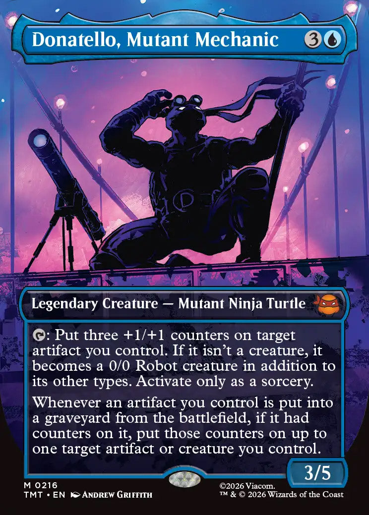 [Foil] TMT 216 Donatello, Mutant Mechanic (0216 - Borderless) M