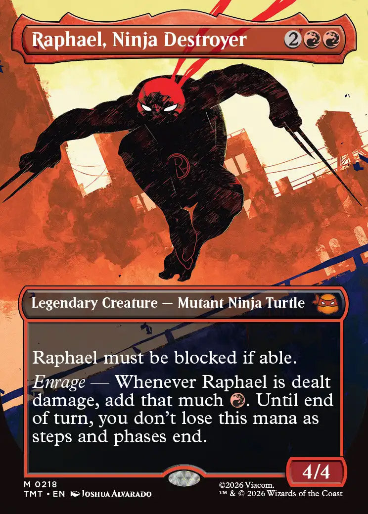 [Foil] TMT 218 Raphael, Ninja Destroyer (0218 - Borderless) M