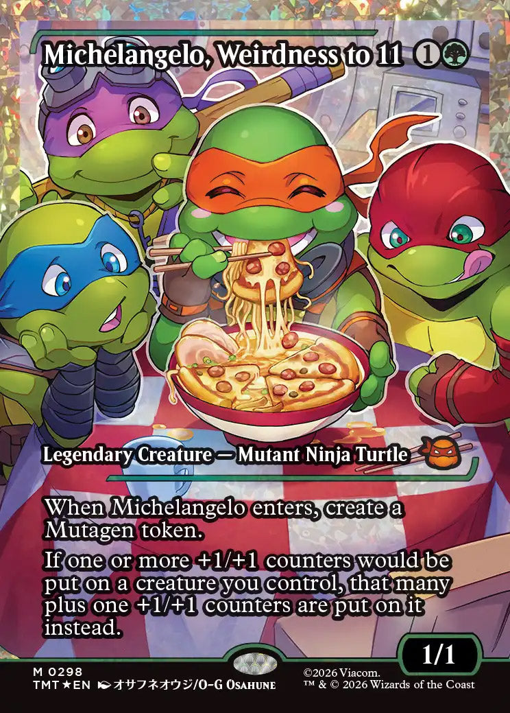[Foil] TMT 298 Michelangelo, Weirdness to 11 (0298 - Japan Showcase Fracture Foil) M