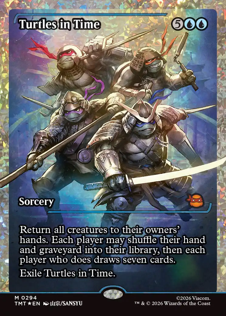 [Foil] TMT 294 Turtles in Time (0294 - Japan Showcase Fracture Foil) M