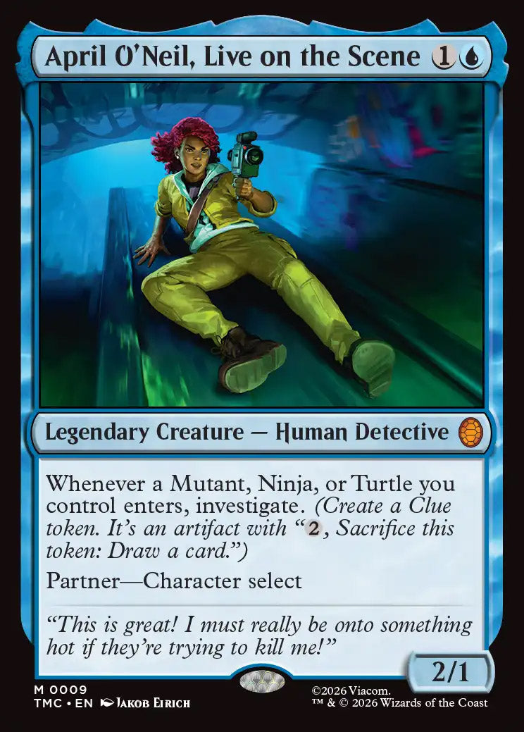 [Surge Foil] TMC 009 April O'Neil, Live on the Scene (Surge Foil) M