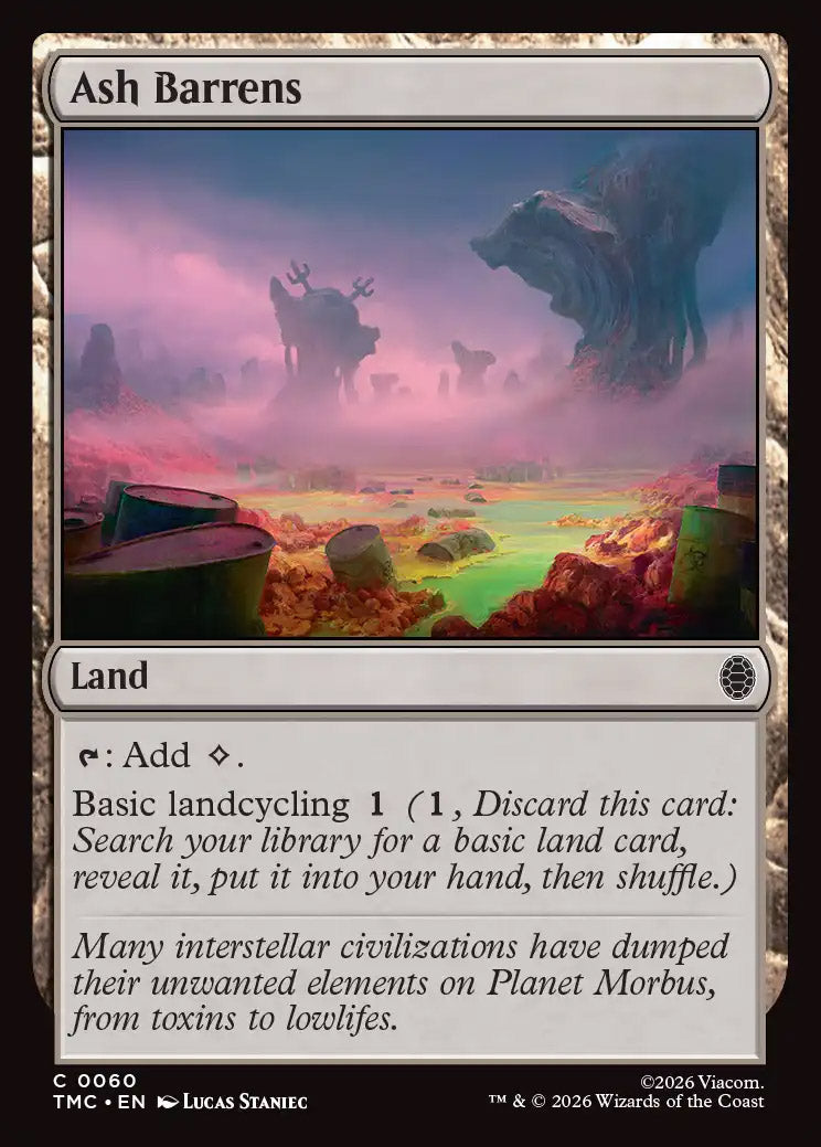 [Surge Foil] TMC 060 Ash Barrens (Surge Foil) C
