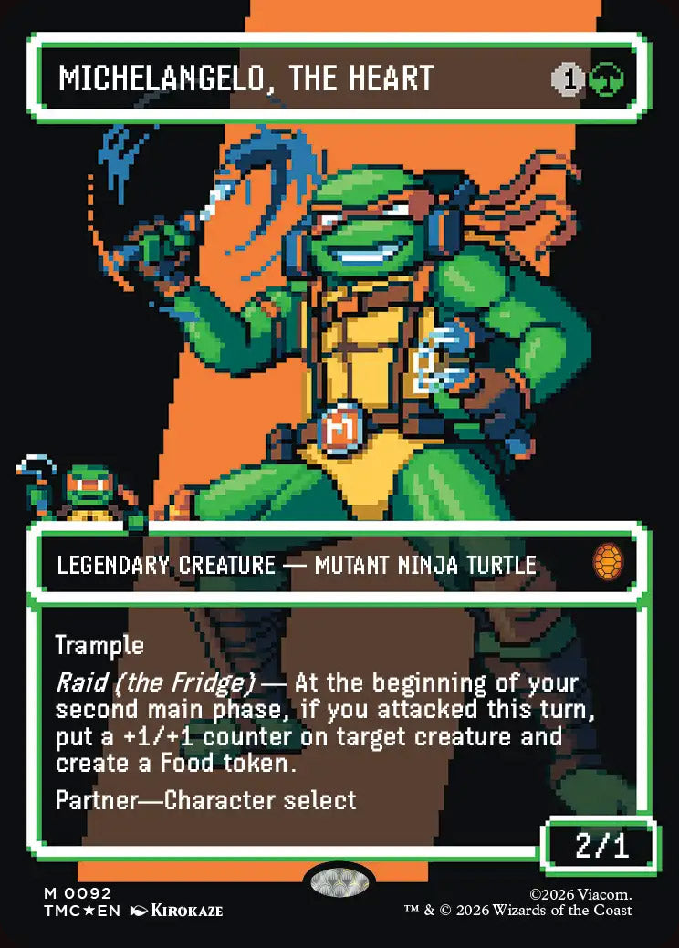 [Surge Foil] TMC 092 Michelangelo, the Heart (0092 - Borderless Surge Foil) M