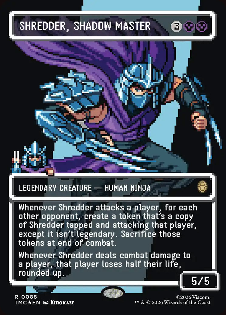 [Surge Foil] TMC 088 Shredder, Shadow Master (0088 - Borderless Surge Foil) R