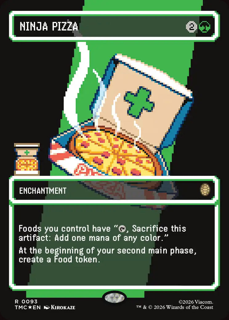 [Surge Foil] TMC 093 Ninja Pizza (0093 - Borderless Surge Foil) R