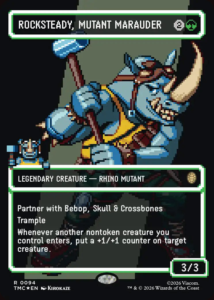[Surge Foil] TMC 094 Rocksteady, Mutant Marauder (0094 - Borderless Surge Foil) M