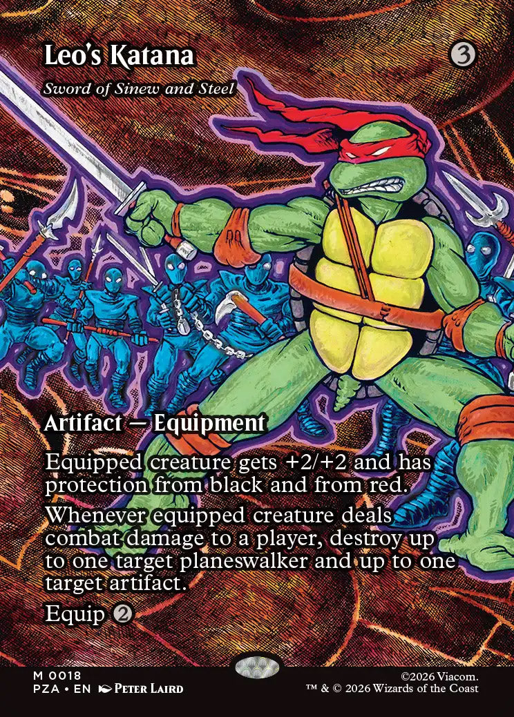 [Foil] PZA 018 Sword of Sinew and Steel (Leo's Katana) M