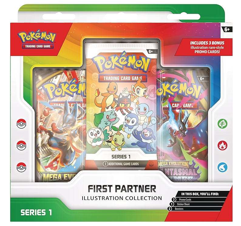 Pokemon TCG 美版 Mega Evolution「First Partner Illustration Collection—Series 1」