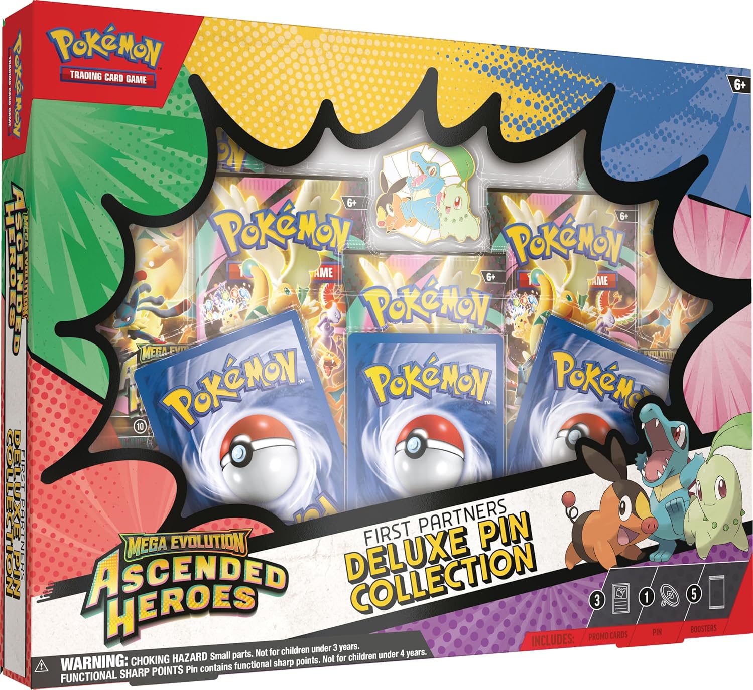 Pokemon TCG 美版 Mega Evolution 「Ascended Heroes」 First Partners Deluxe Pin Collection